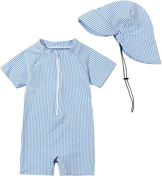Maillot de Bain pour bébé avec chapeau de soleil