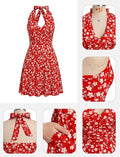 Robes d'été à fleurs en col v