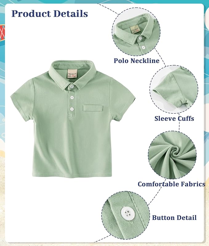 Polo t-shirt avec short bébé