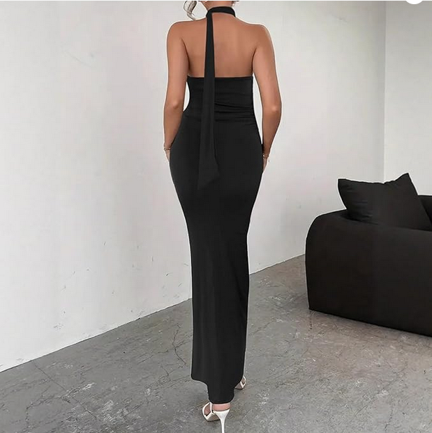 Robe de Soirée Femme Sexy sans Manches