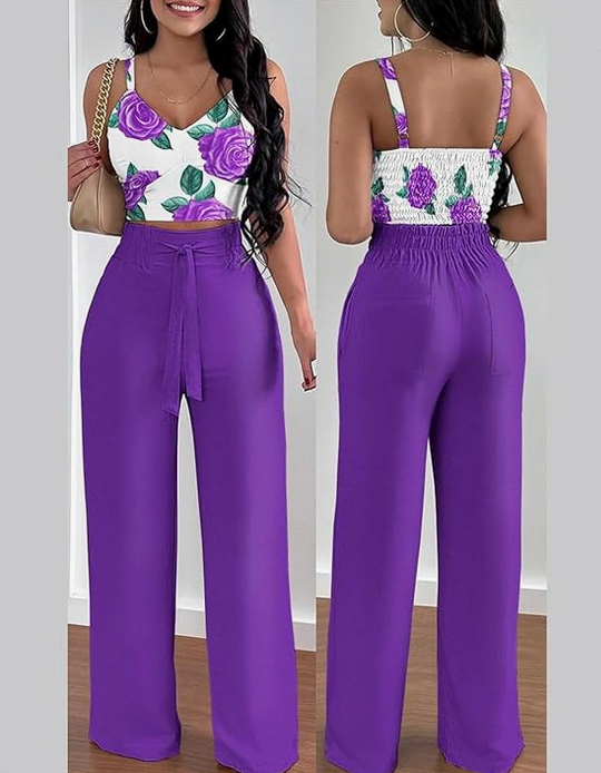 Débardeur Court Décontracté Deux Pièces