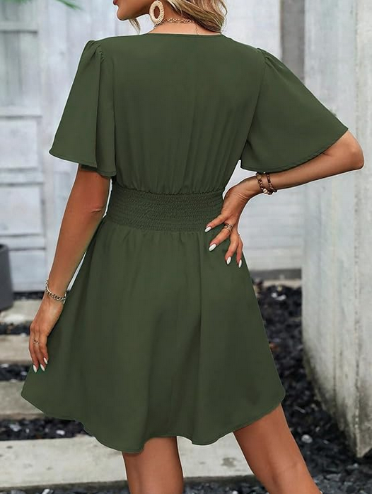 Mini Robe Femme Manches Longues