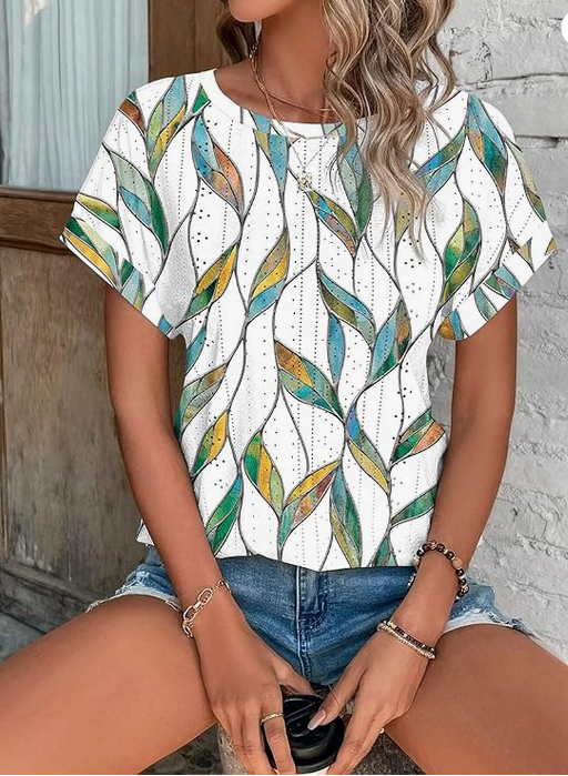 T-Shirt Femme Été Chemisier Chic