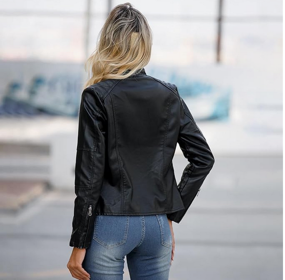 Veste Simili Cuir Femme