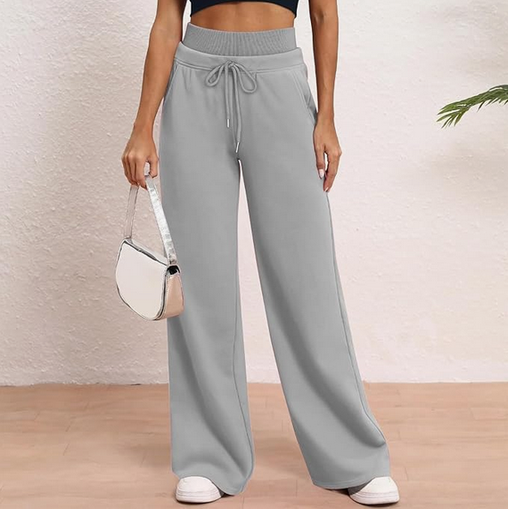 Pantalon de jogging pour femme Baggy Taille haute