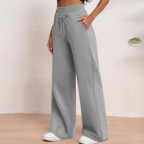 Pantalon de jogging pour femme Baggy Taille haute