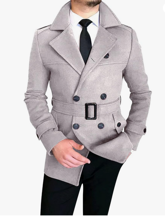 Manteau long en laine