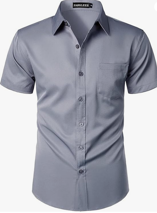 Chemise boutonnée à manches courtes