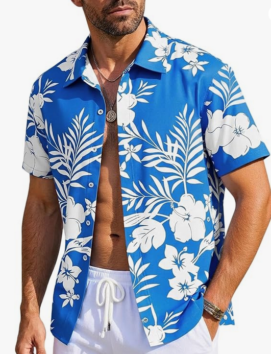 Chemise hawaïenne à manches courtes