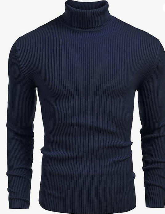 Pull à Col Roulé  en Maille Fine