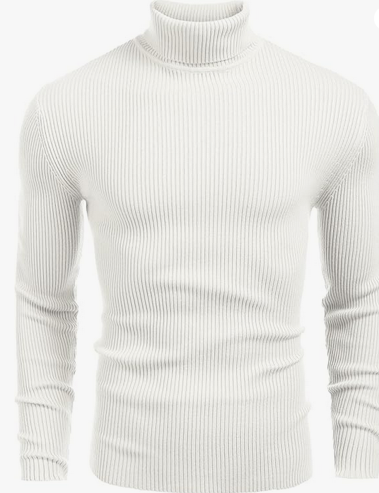 Pull à Col Roulé  en Maille Fine