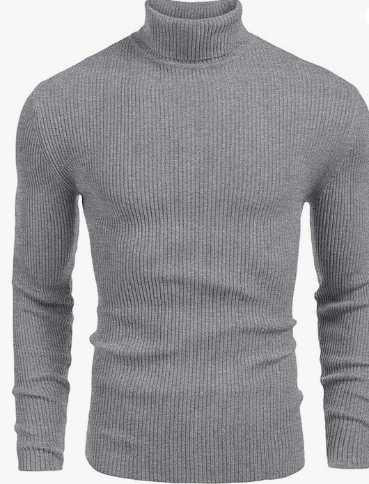 Pull à Col Roulé  en Maille Fine