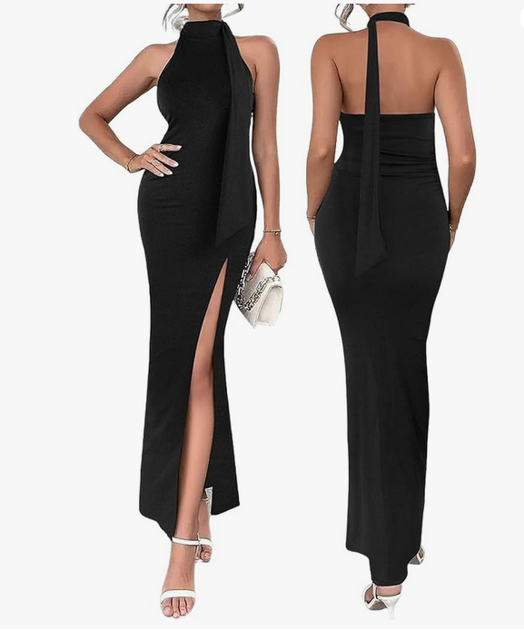 Robe de Soirée Femme Sexy sans Manches