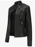 Veste Simili Cuir Femme