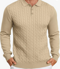 Pull Homme à Col Polo Manches Longues