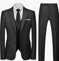 Costumes Hommes Slim Fit 3 Pièces à Deux Boutons